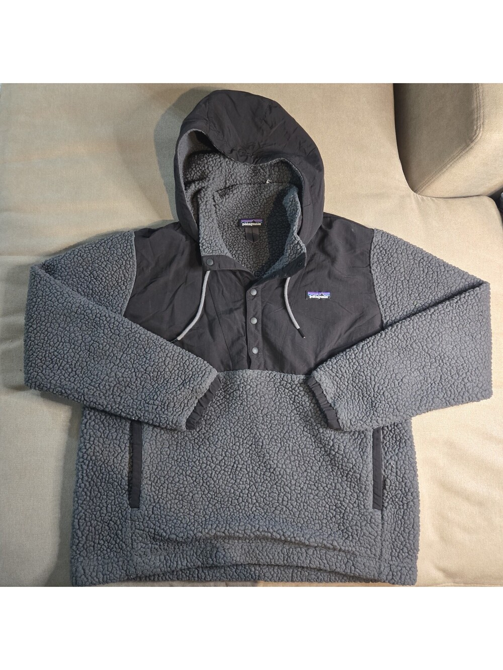 Patagonia Mens Shelled Retro X Fleece Hooded Pull Over Size M